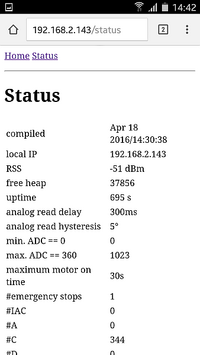 WEB Status